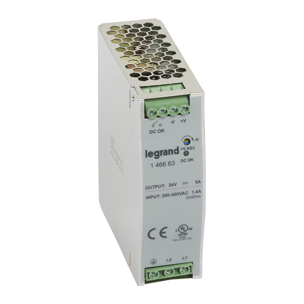 Legrand 1/2-фазный Импульсный источник питания 24В 120Вт5A 146663