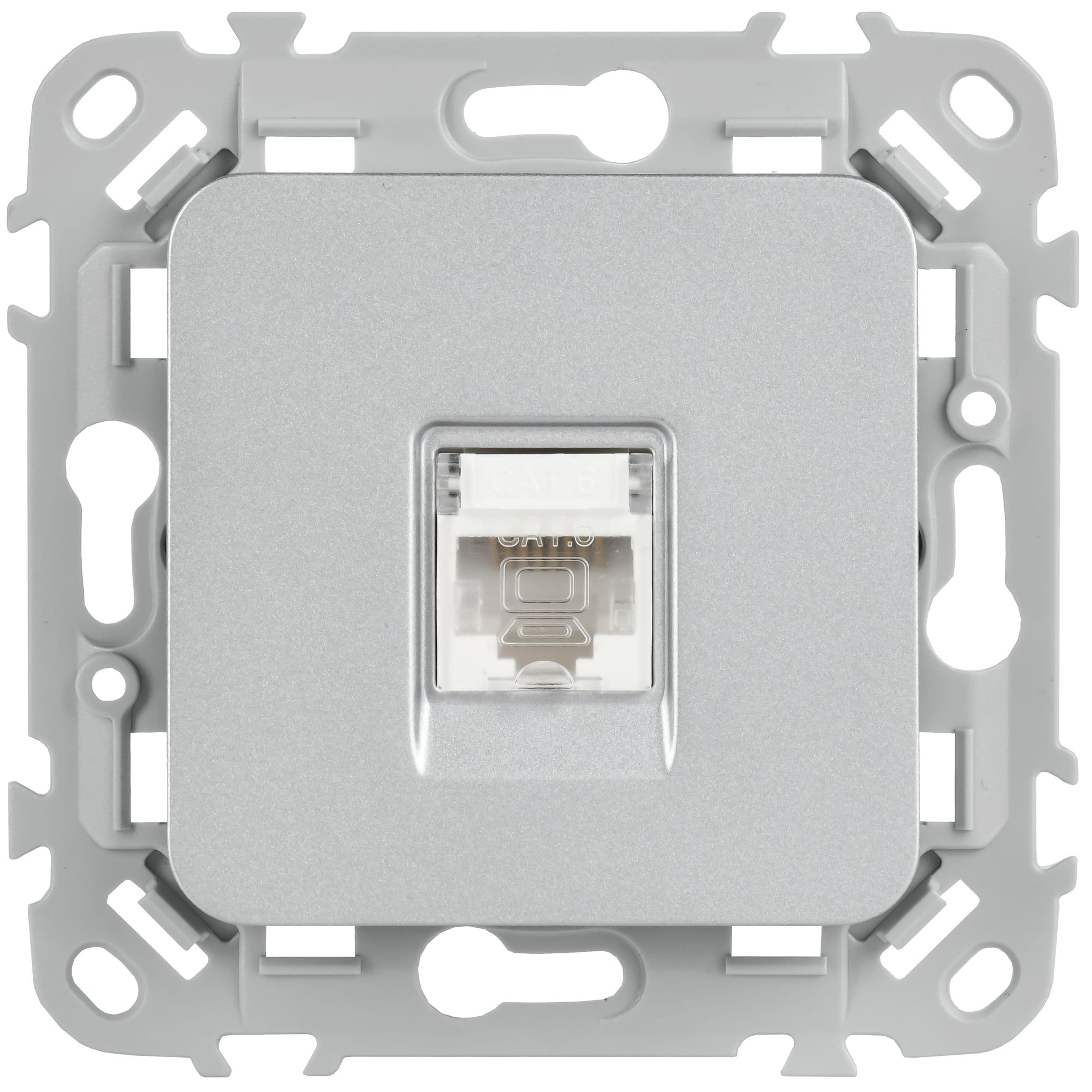IEK FLITE Алюминий Розетка компьютерная RJ45 категория 6 UTP — миниатюра 2