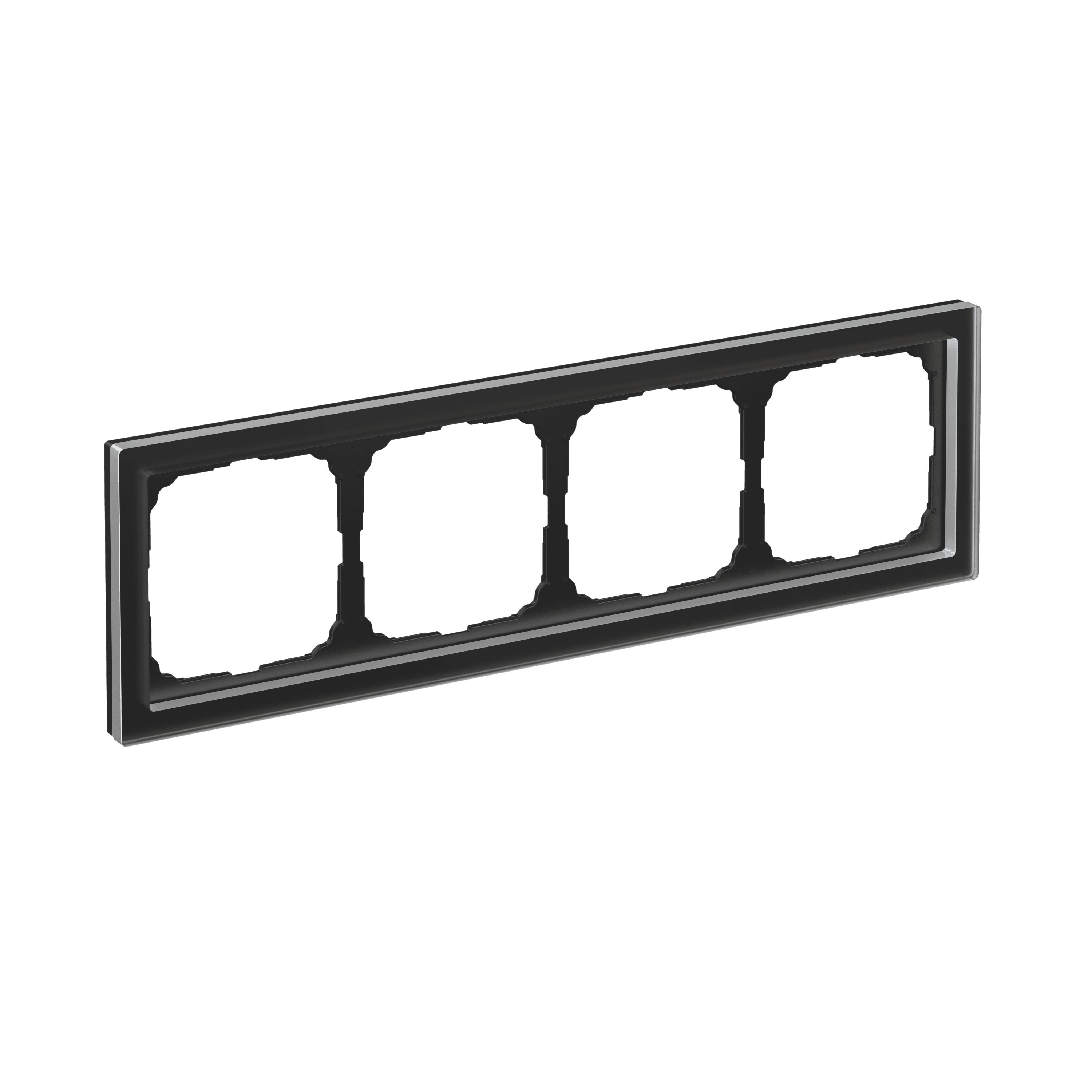 Systeme Electric ArtGallery Pure Органическое стекло Черный Рамка 4-ая — миниатюра 6