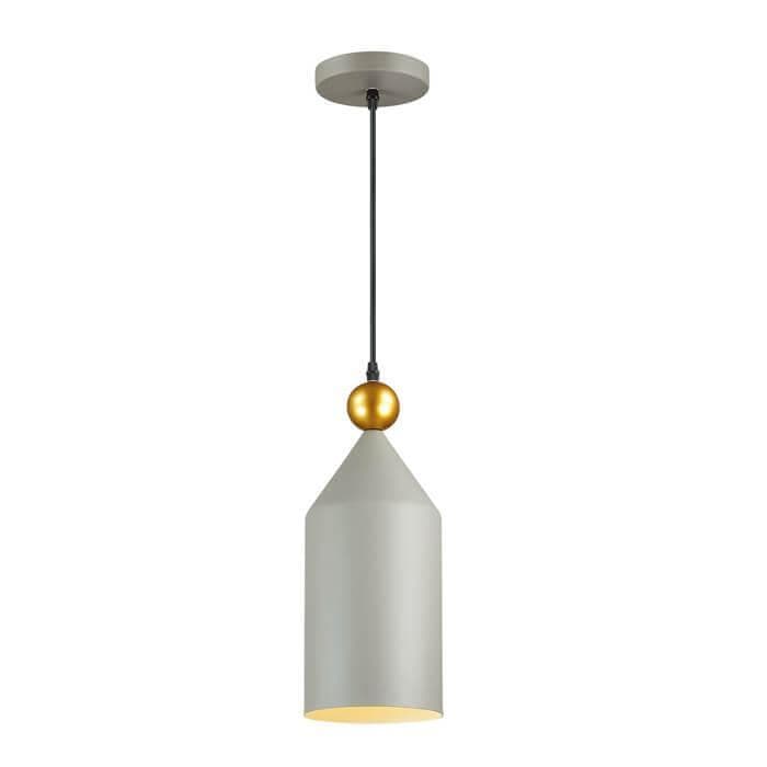Odeon Light 4092/1 ODL19 385 серый/золотой Подвес Е27 1*40W BOLLI — миниатюра 1