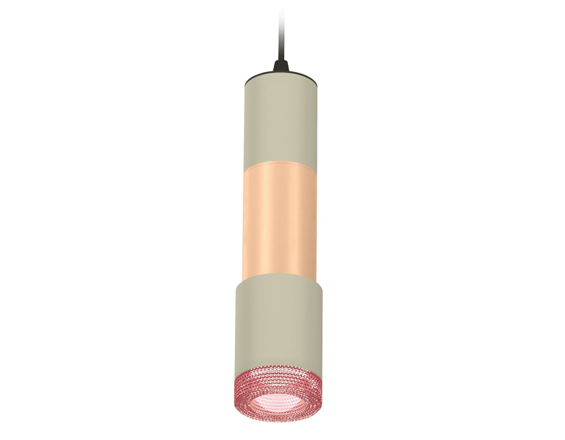 Ambrella Комплект подвесного светильника XP7423061 SGR/PPG/PI серый песок/золото розовое полированное/розовый MR16 GU5.3 (A2302, C6314, A2063, C6326, — миниатюра 1