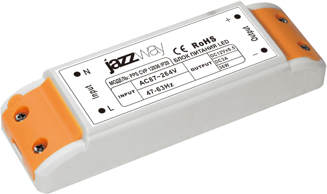 Jazzway Драйвер PPS CVP 12036 IP20 36W пластик .1016355