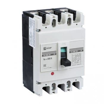 EKF PROxima ВА-99М 250/250А 3P 50кА с эл. расцепителем, доп. контактом, расширителями выводов mccb99-250-250me-ax-ocp