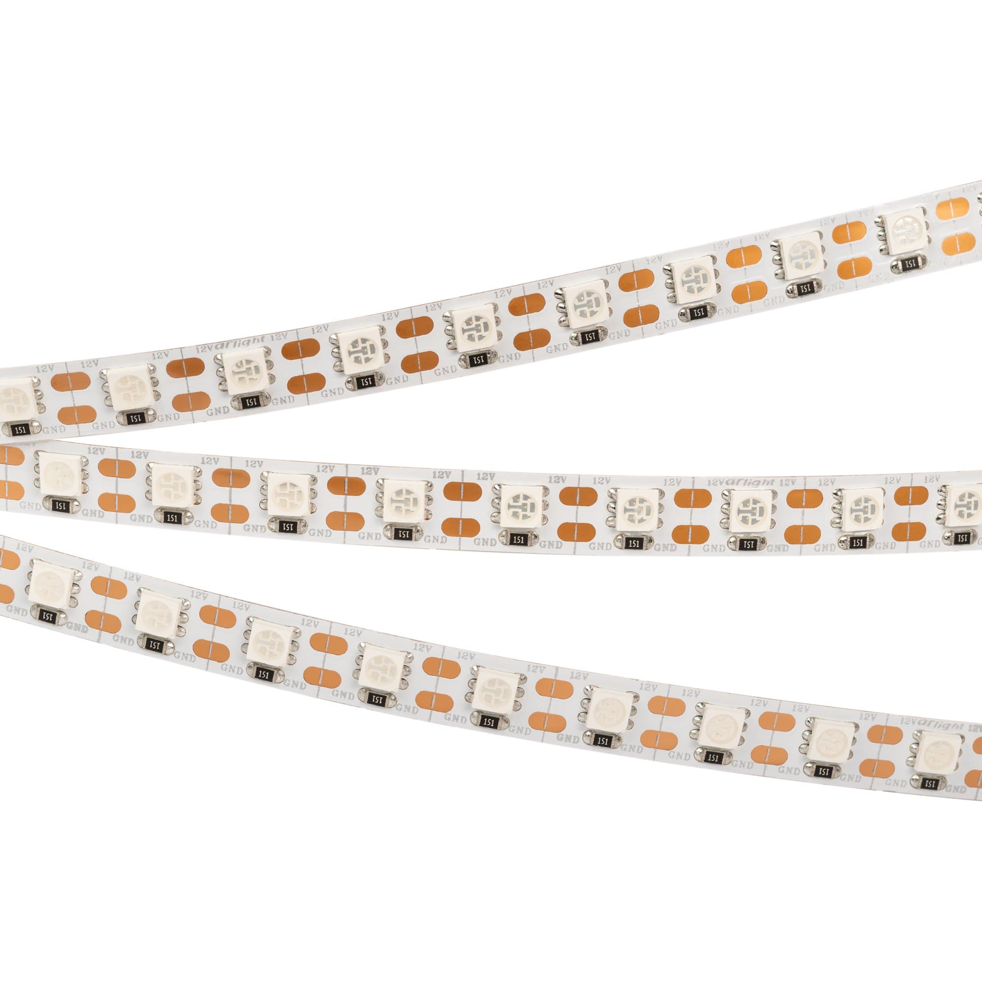 Arlight Светодиодная лента RT 2-5000 12V Cx1 Green 2x (5060, 360 LED, LUX) (15.6 Вт/м, IP20) 011710 — миниатюра 1