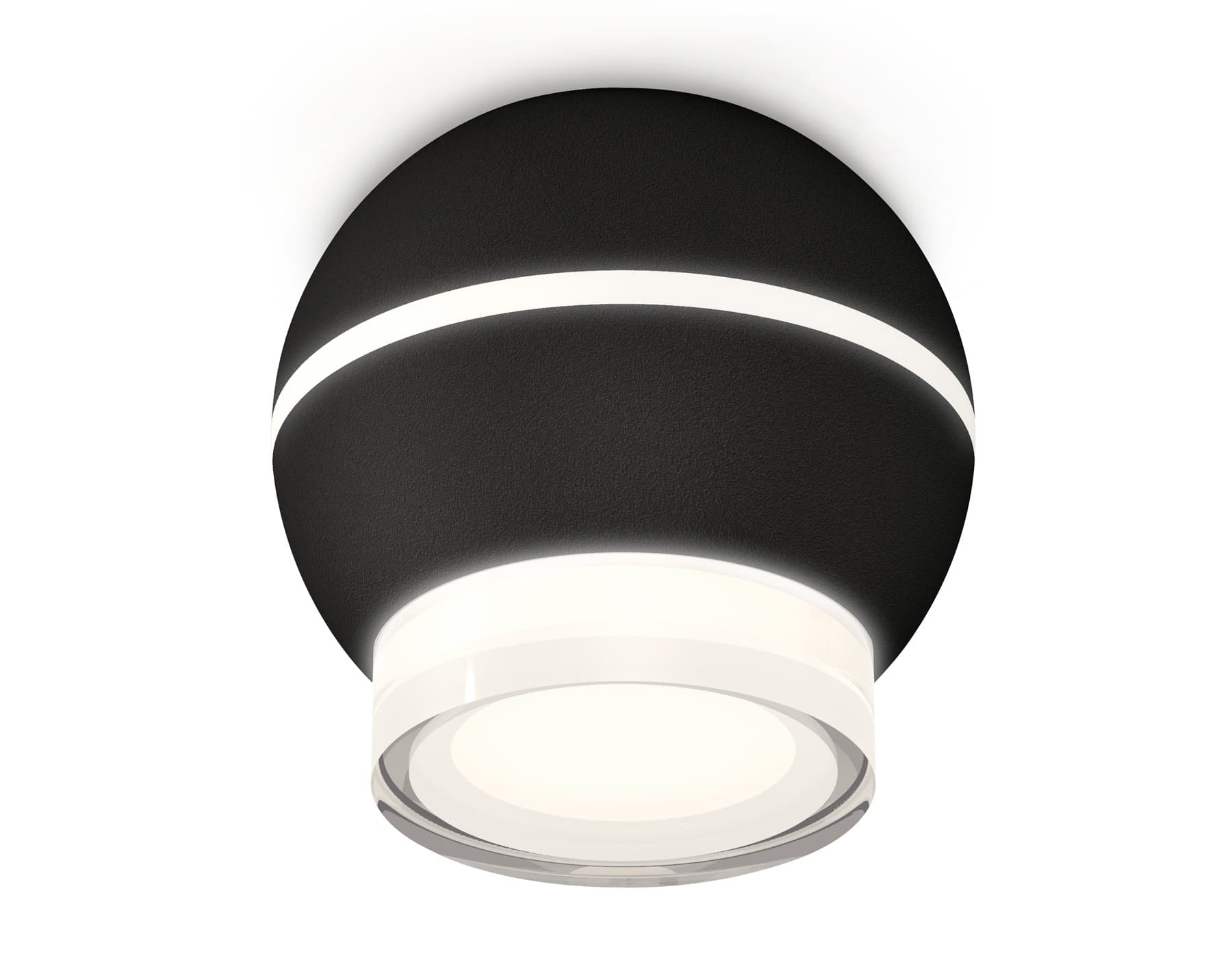 Ambrella Комплект накладного светильника XS1102042 SBK/FR/CL черный песок/белый матовый/прозрачный MR16 GU5.3 LED 3W 4200K (C1102, N7160)