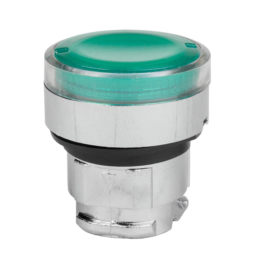 КЭАЗ Головка кнопки OptiSignal D22 A4-PL-3 с подсветкой зеленая металл ZB4BW333