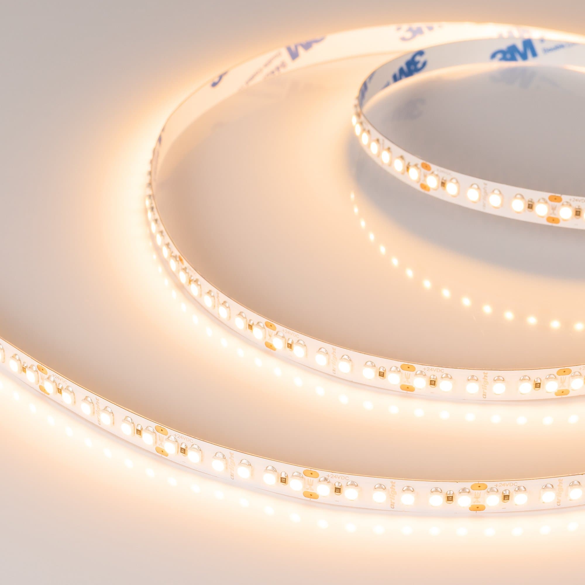 Arlight Светодиодная лента RT6-3528-180 24V Warm2700 3x (900 LED) (14.4 Вт/м, IP20) 017419 — миниатюра 3