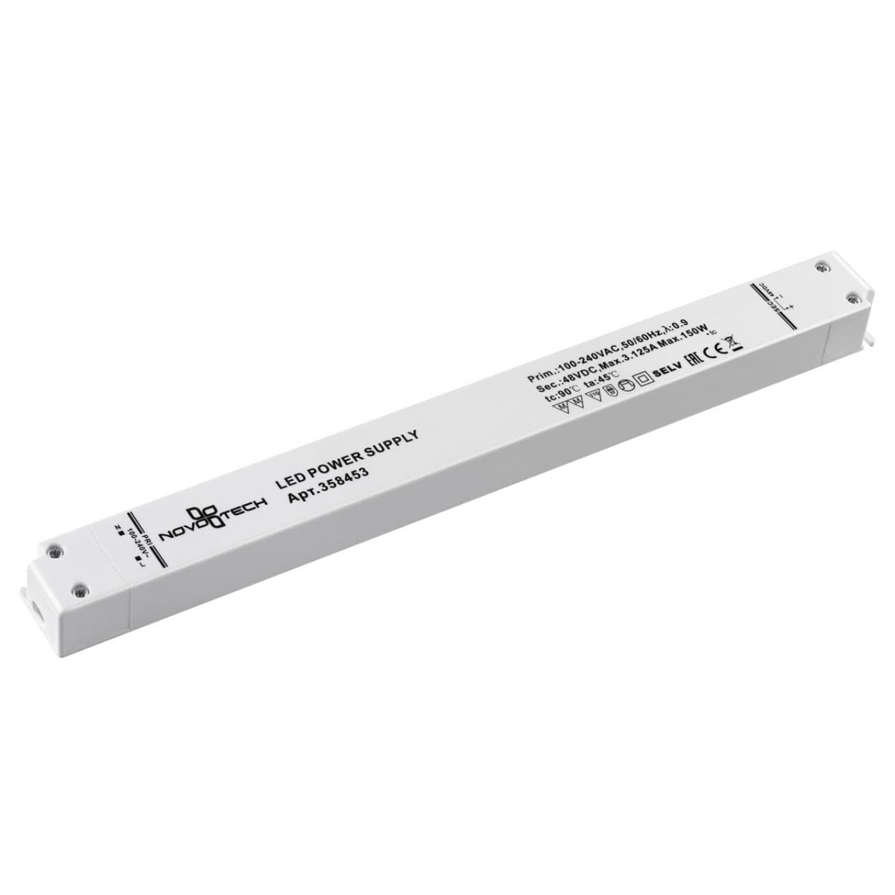 Novotech Драйвер Flum 48V 150W IP20 3,125A 358453