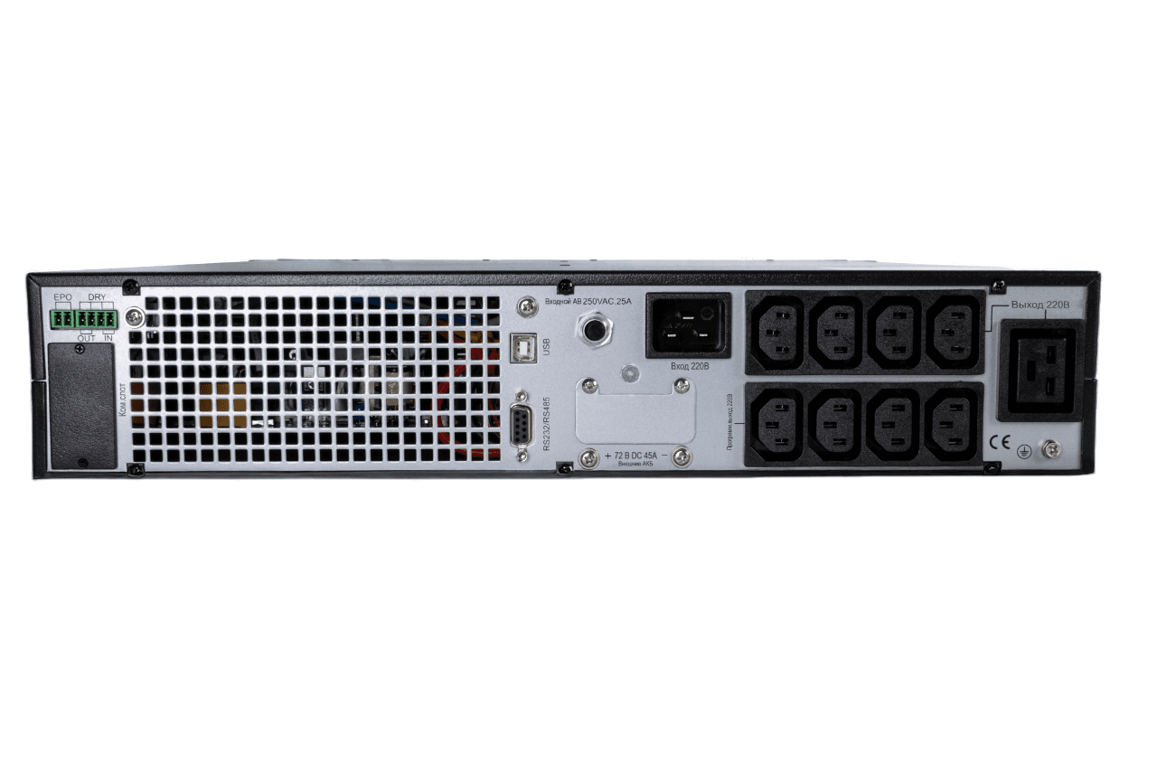 Systeme Electric ИБП SRTSE 2 поколения 2000 ВА/Вт, 2U, 8 C13+1 C19, USB, RS-232, сухие контакты — миниатюра 11