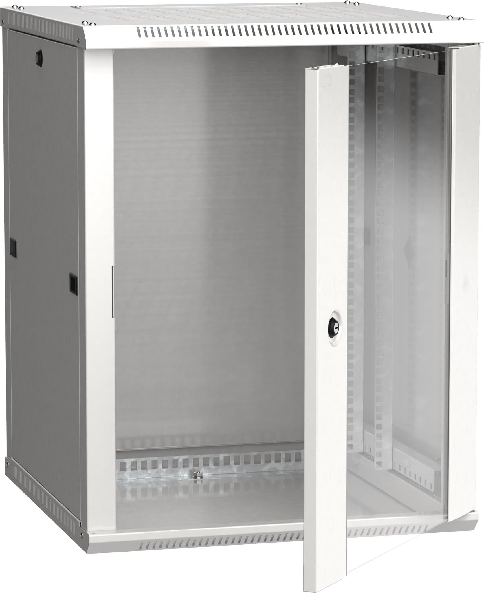 IEK LINEA W ITK Шкаф LINEA W 18U 600x600 мм дверь стекло, RAL7035 LWR3-18U66-GF — миниатюра 1