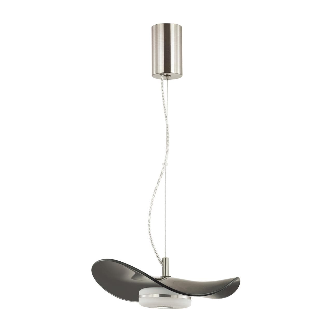 Odeon Light 4859/10LA L-VISION ODL_EX21 никель/черный/стекло Подвес LED 1*10W 4000K FLUENT — миниатюра 1