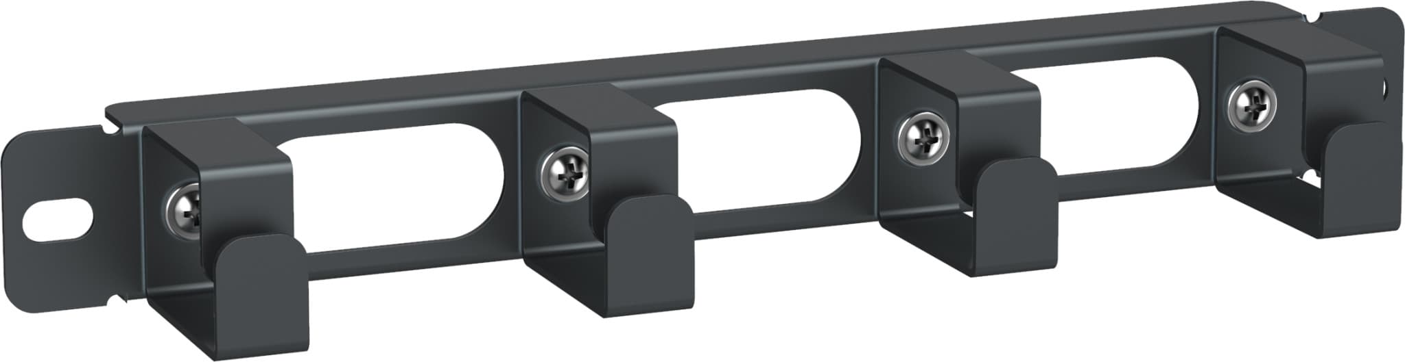 ITK Каб. орг. 10" 1U 4 кольца для шкафа 10" LINEA WS черный CO05-1M4R-LWS