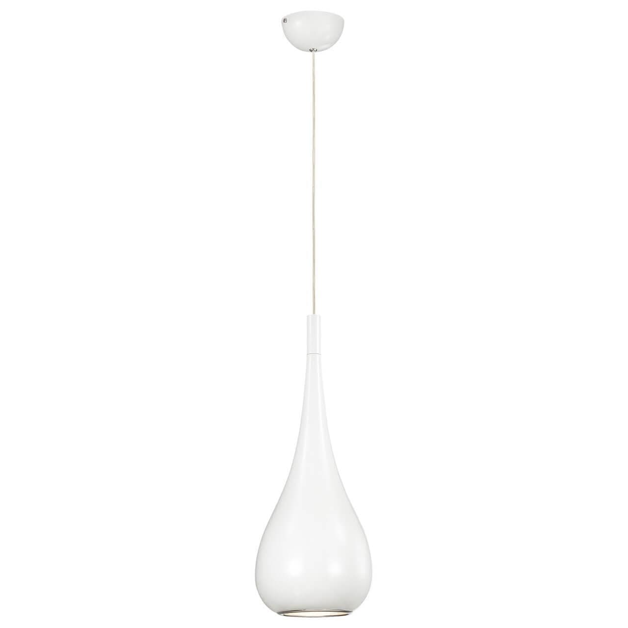 Odeon Light 2906/1 ODL16 477 белый глянцевый/металл Подвес Е27 60W 220V DROP — миниатюра 1