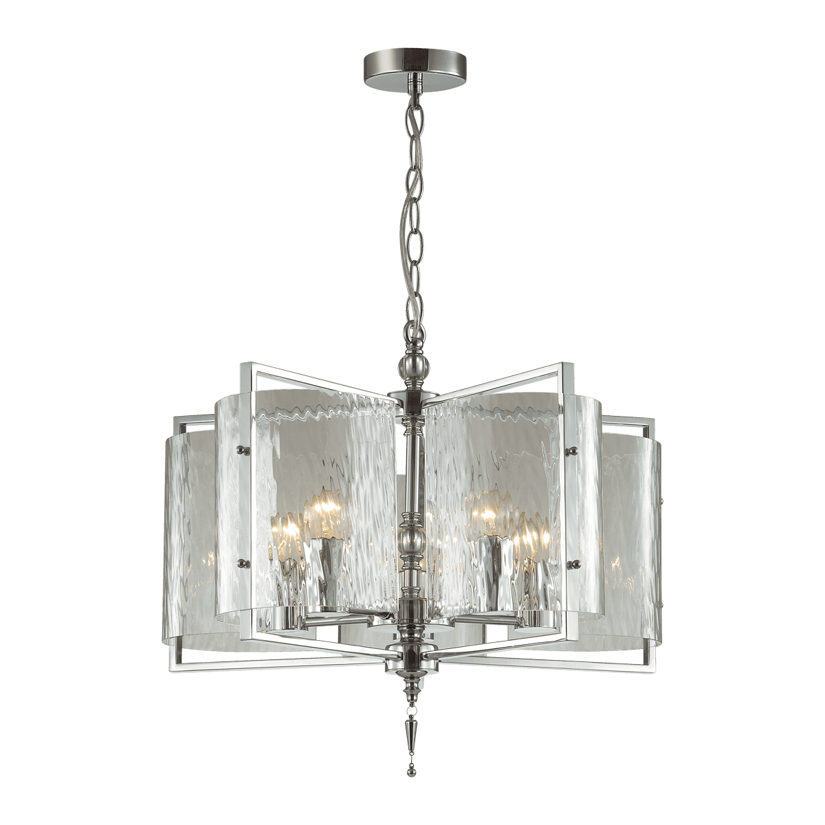Odeon Light 4888/5 MODERN ODL_EX22 63 хром/прозрачный/стекло Люстра E27 5*60W ELEGANTE — миниатюра 2