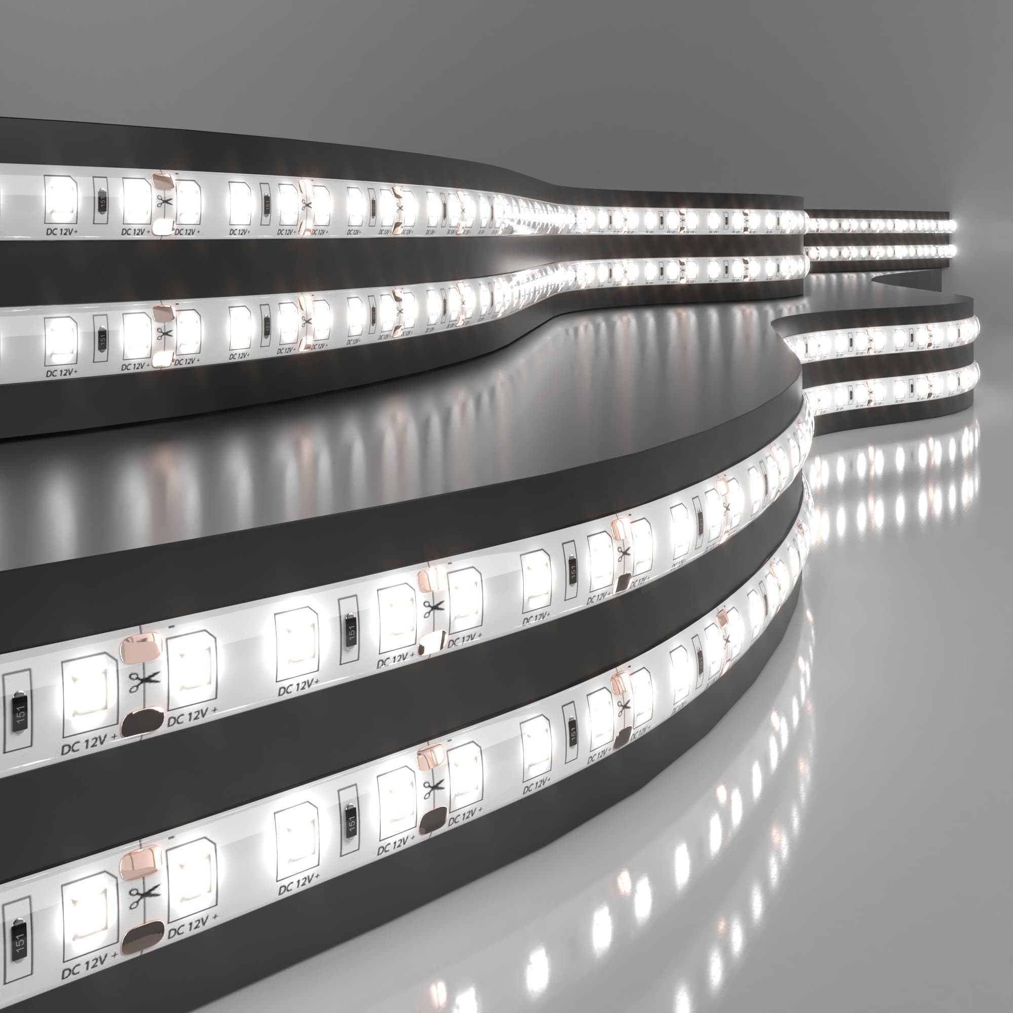 Elektrostandard 2835 12V 120Led 9,6W IP65 / Лента светодиодная 120Led 9,6W IP65 4200K дневной белый a052850