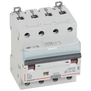 Legrand DX3 Автоматический выключатель дифференциального тока 4P 25А (С) 30MA-Hpi 411246 — миниатюра 2
