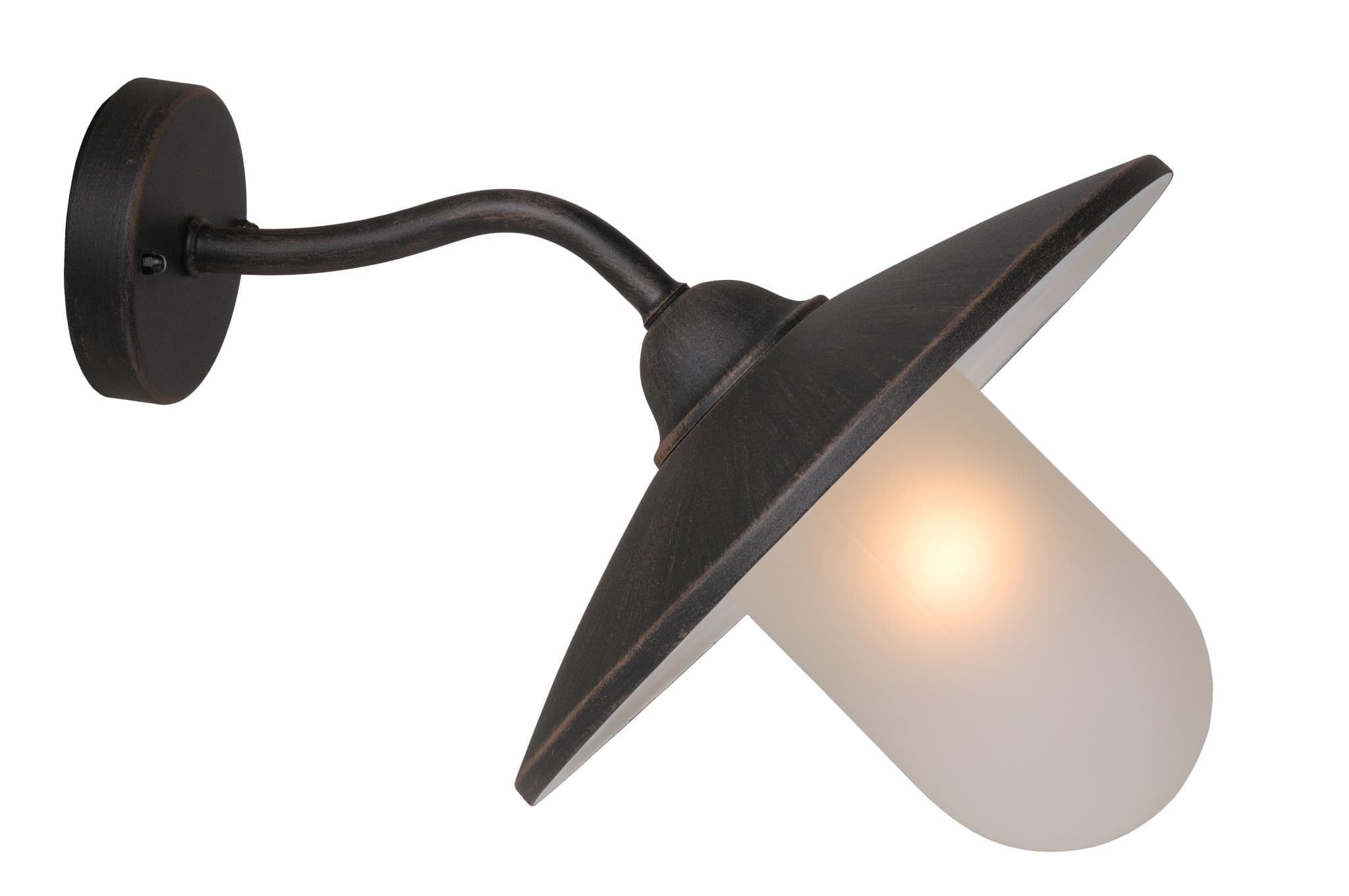 Lucide Aruba Растика Металл Настенный светильник E27 14W 11870/01/97 — миниатюра 2