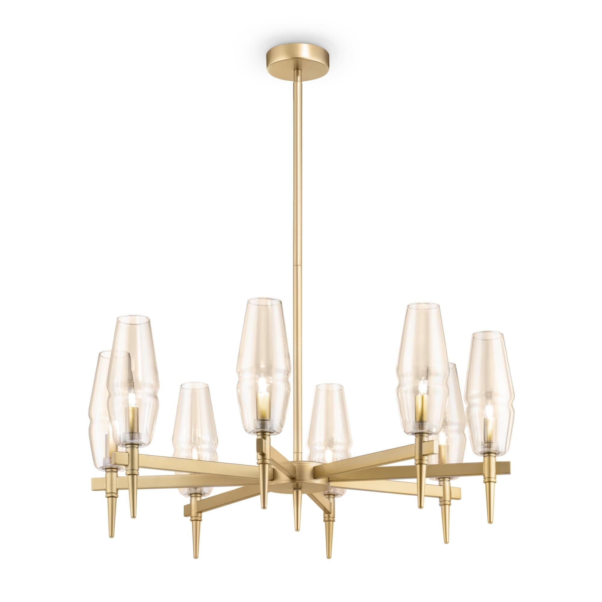 Maytoni House Lita Матовое Золото Люстра G9 28W H002PL-08G — миниатюра 3