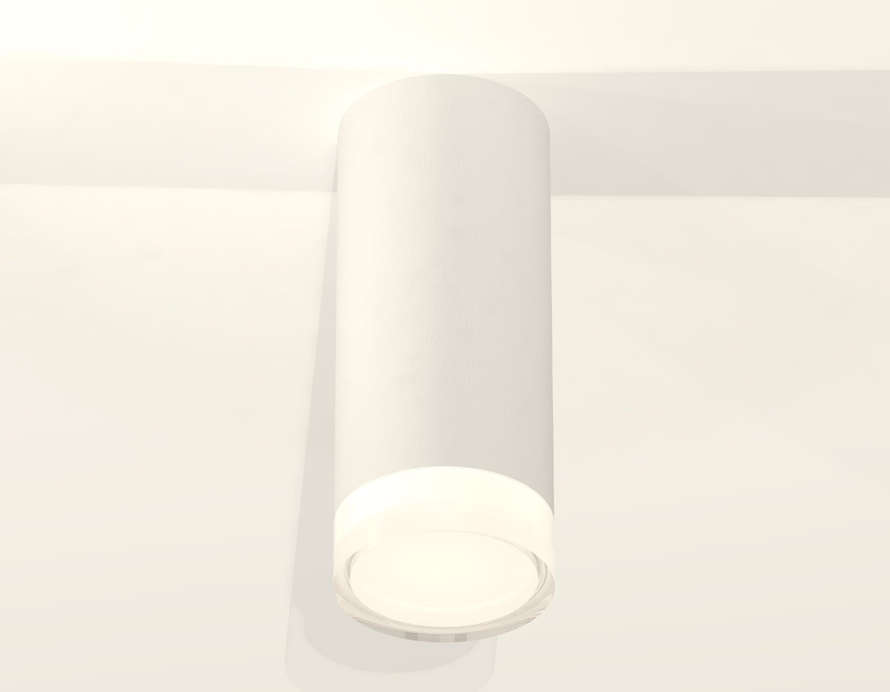 Ambrella Комплект накладного светильника с акрилом XS7442014 SWH/FR/CL белый песок/белый матовый/прозрачный MR16 GU5.3 (C7442, N7160) — миниатюра 3