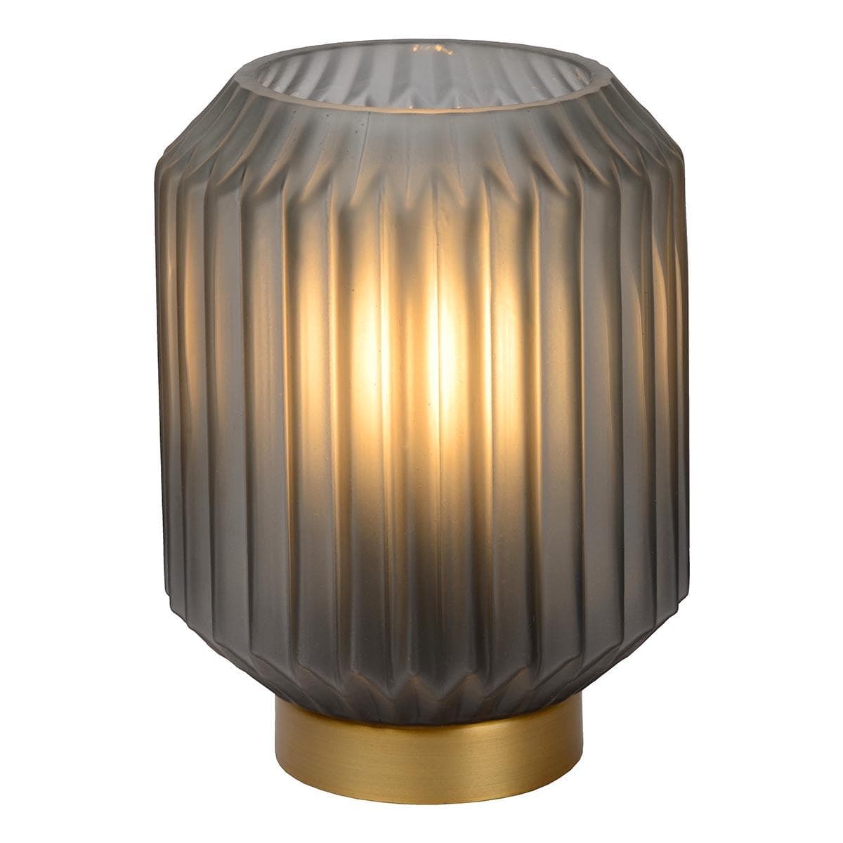 Lucide SUENO Лампа настольная Ø 13 cm 1xE14 Satin Grey 45595/01/51 — миниатюра 3