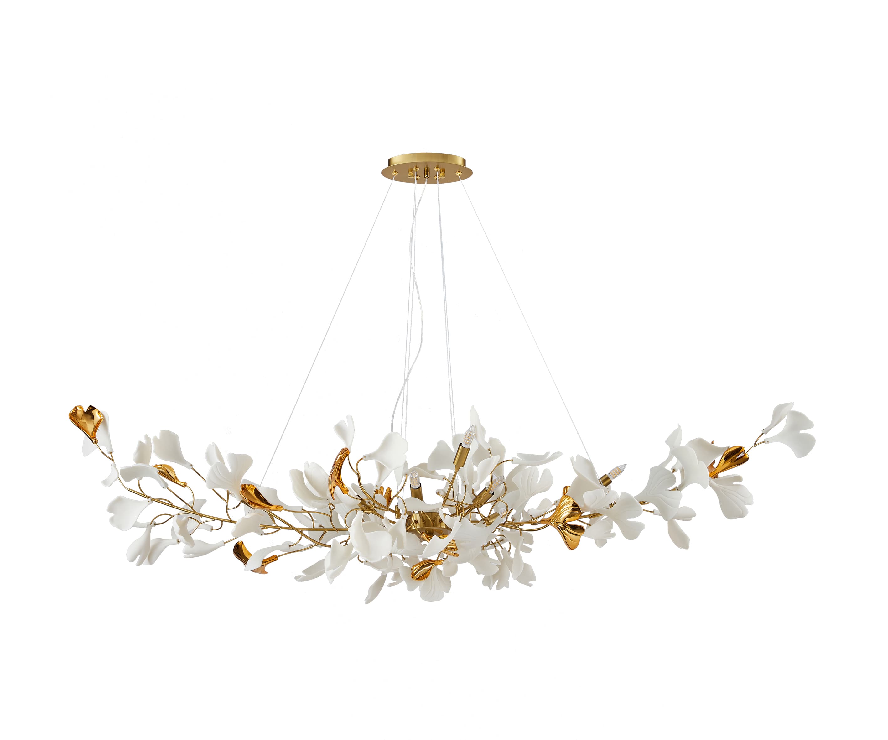 Kink Light 07868-10A,36 Люстра Сири латунь w150*55 h200 G9 10*5W (Led лампы в комплекте)