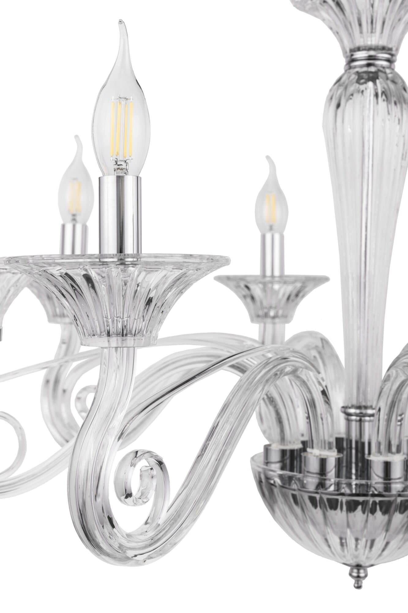 Maytoni Neoclassic Acqua Прозрачный Люстра E14 40W DIA010PL-08TR — миниатюра 7
