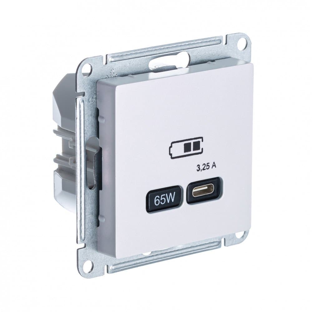 Systeme Electric AtlasDesign Жемчуг USB Розетка тип-C 65W высокоскор.заряд. QC, PD, мех.
