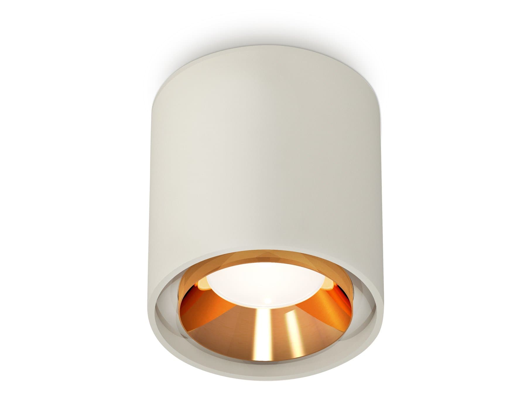 Ambrella Комплект накладного светильника XS7724004 SGR/PYG серый песок/золото желтое полированное MR16 GU5.3 (C7724, N7034) — миниатюра 1