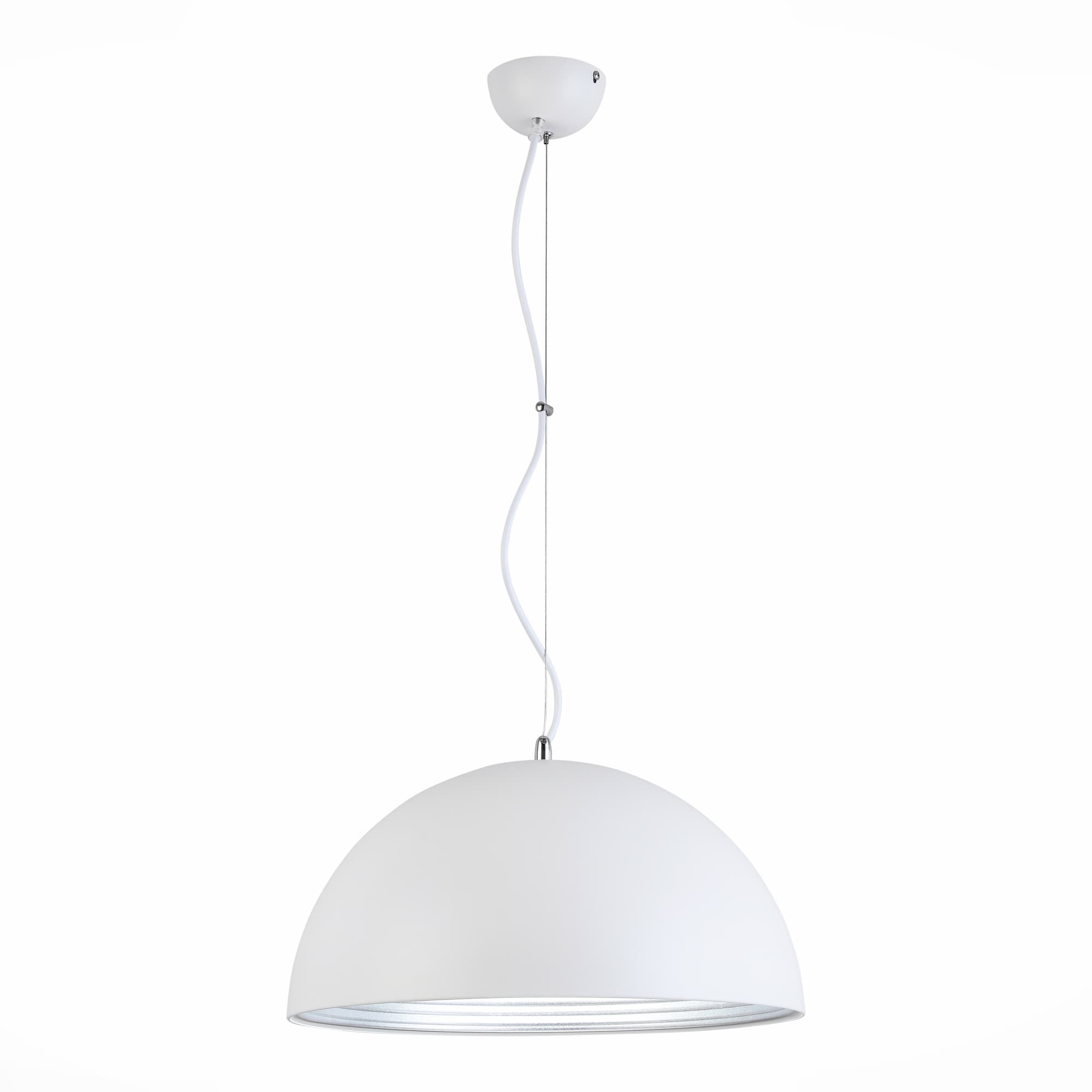 ST LUCE SL279.503.01 Светильник подвесной Белый/Белый, Серебристый E27 1*60W