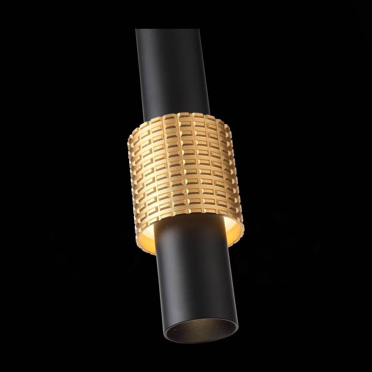 ST Luce SL1591.403.01 Светильник подвесной Черный, Анодированный золотой/Белый LED 1*6W — миниатюра 4