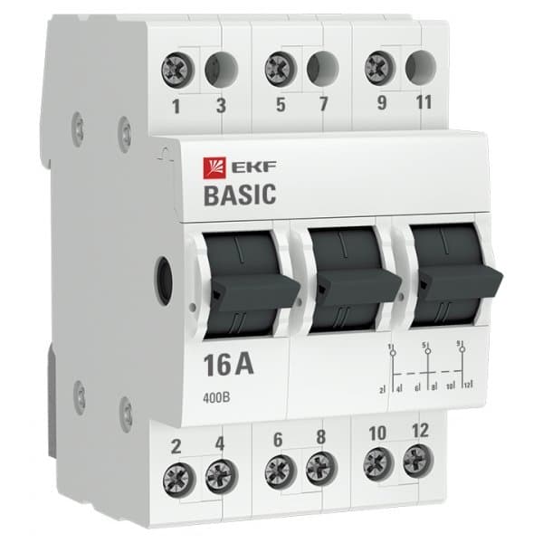 EKF Basic Трехпозиционный переключатель 3P 16А tps-3-16 — миниатюра 1