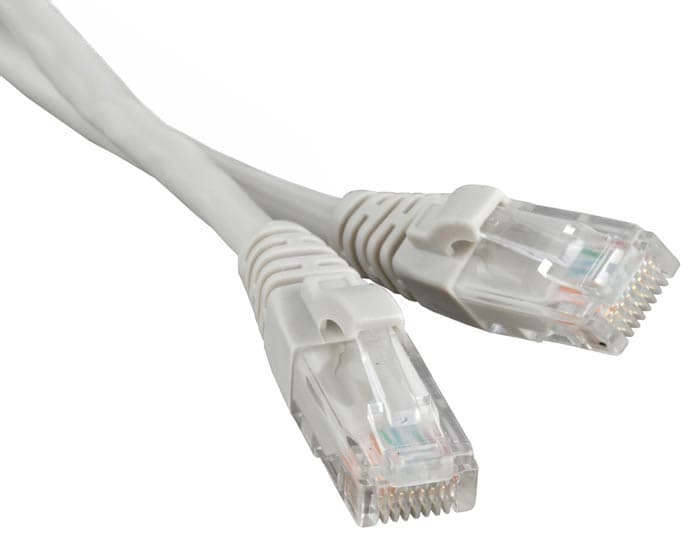 IEK ITK Коммутационный шнур (патч-корд), кат.5Е UTP, 10м, серый PC01-C5EU-10M — миниатюра 2