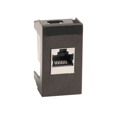 DKC Розетка RJ-45 кат.5E,Viva,1 мод.,черн