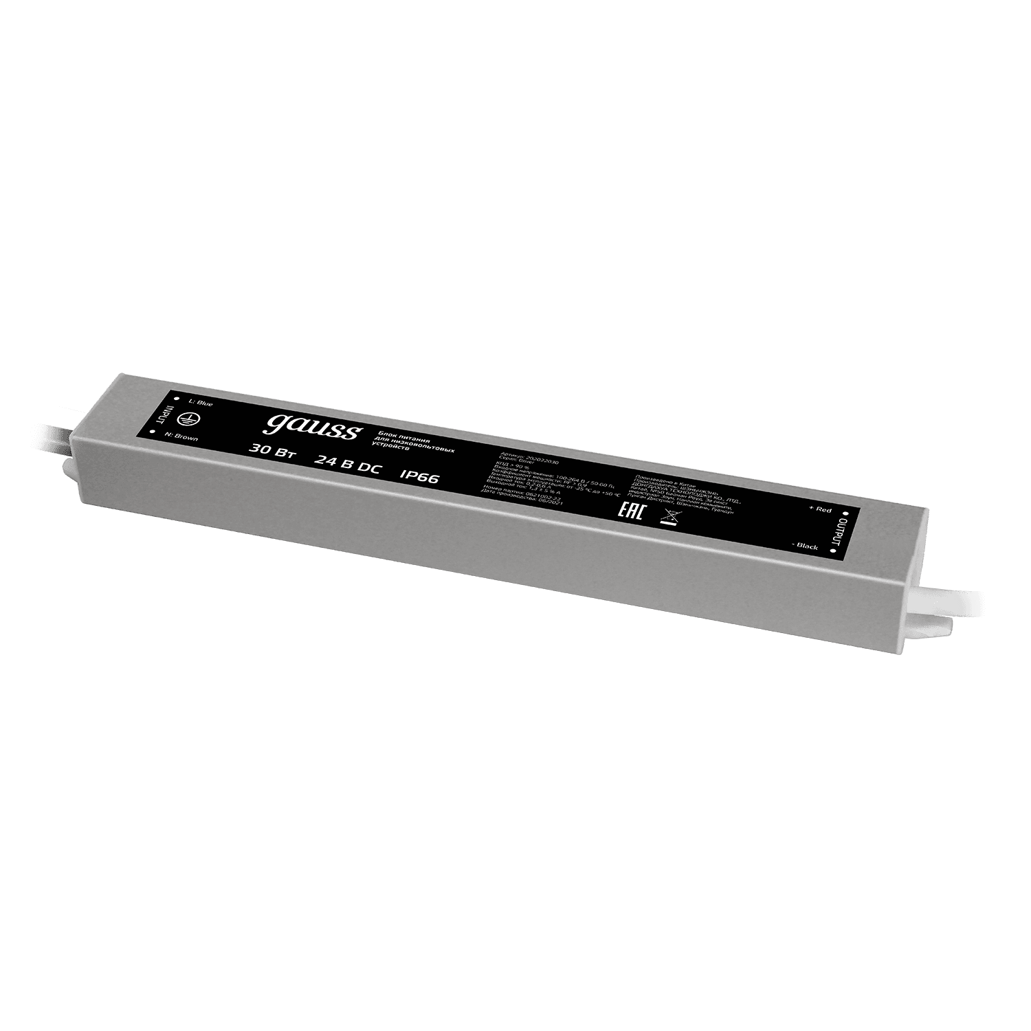 Gauss Блок питания 30W 24V IP66 1/50 202022030 — миниатюра 3
