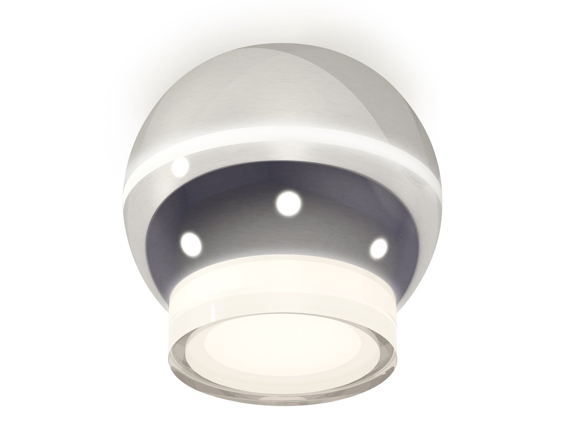 Ambrella Комплект накладного светильника XS1104031 PSL/FR серебро полированное/белый матовый MR16 GU5.3 LED 3W 4200K (C1104, N7160) — миниатюра 1