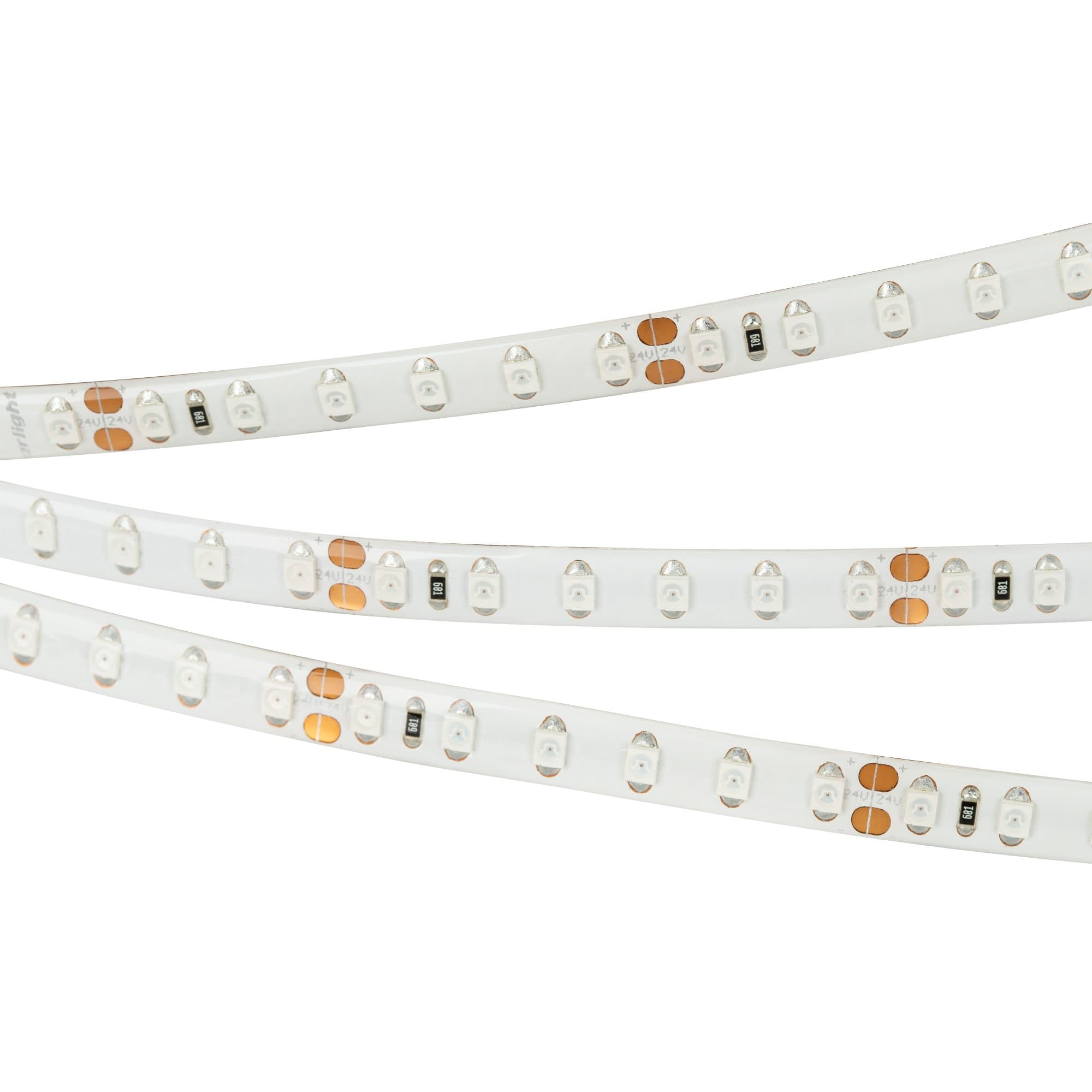 Arlight Светодиодная лента RTW 2-5000SE 24V Yellow 2x (3528, 600 LED, LUX) (9.6 Вт/м, IP65) 015132 — миниатюра 1