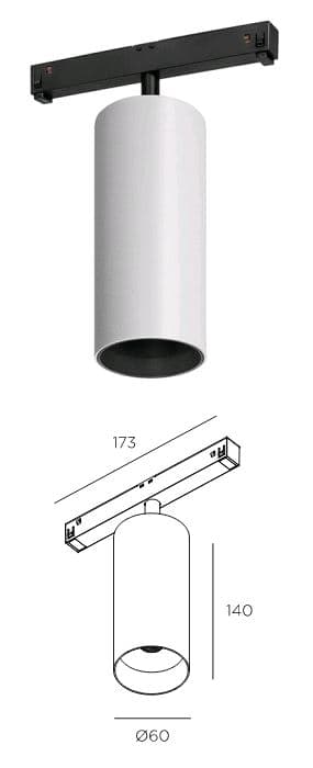 Technolight Спот 60 48В 23Вт 3000К 93+ 36° недиммируемый RAL 9016 белый 86123-3K-01-WH