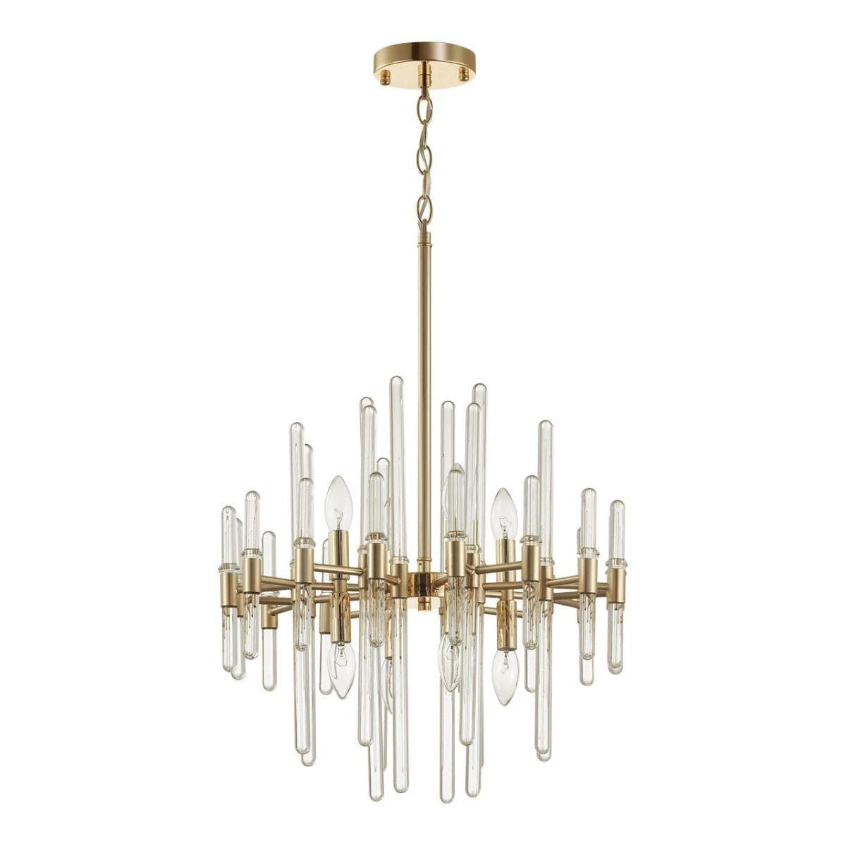 Odeon Light 4988/8 HALL ODL22 387 золотой/стекло Люстра E14 8*40W STIKA — миниатюра 1