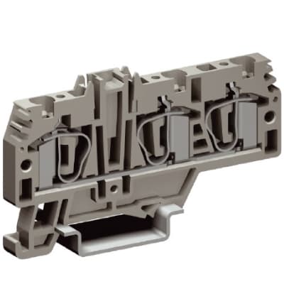 DKC HMM.4/1+2GR, проходной зажим 4кв.мм 1ввод/2 вывода ZHM210GR
