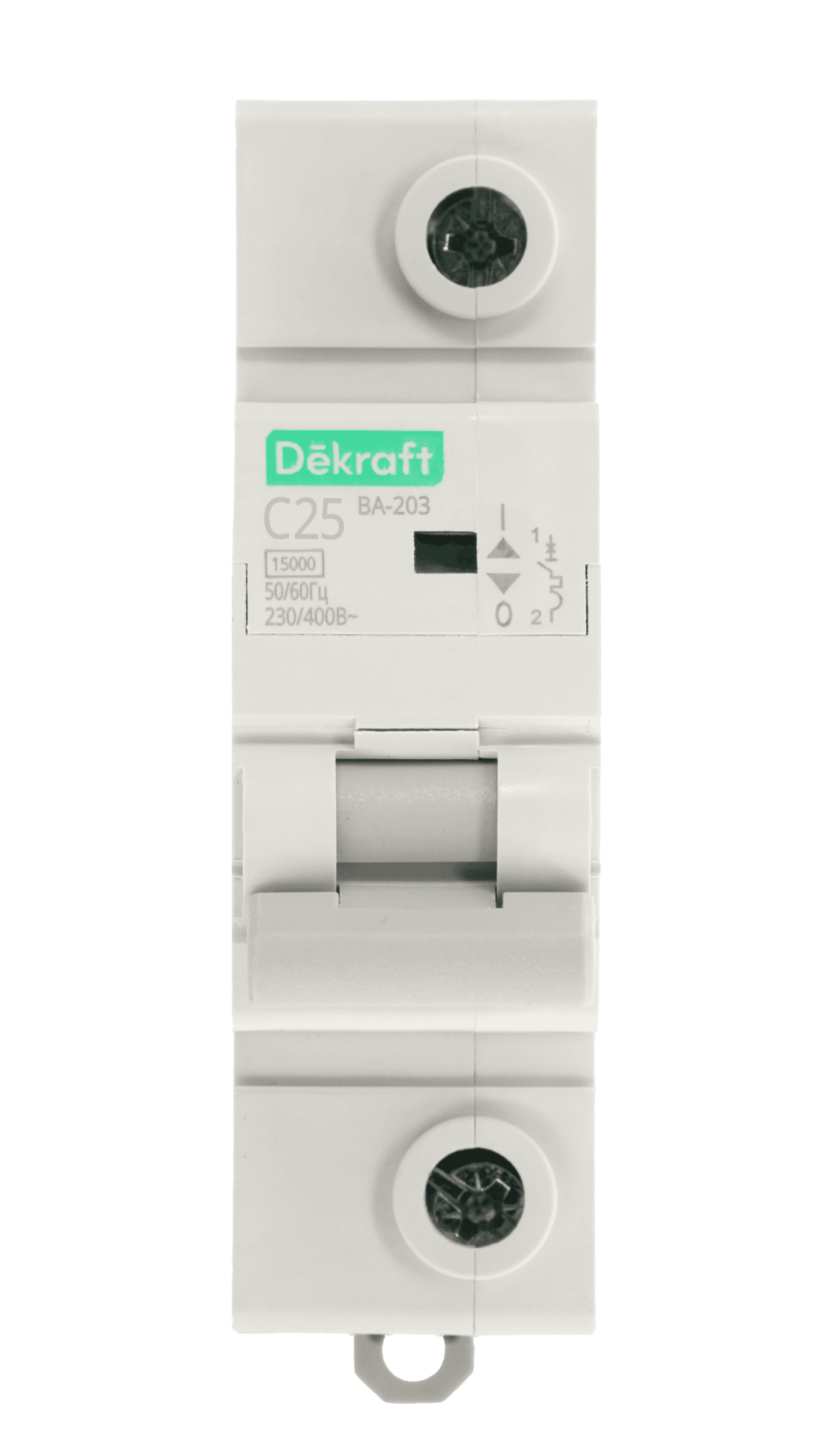 DEKraft ВА-203 Автоматический выключатель 1P 25A х-ка C 15кА — миниатюра 2