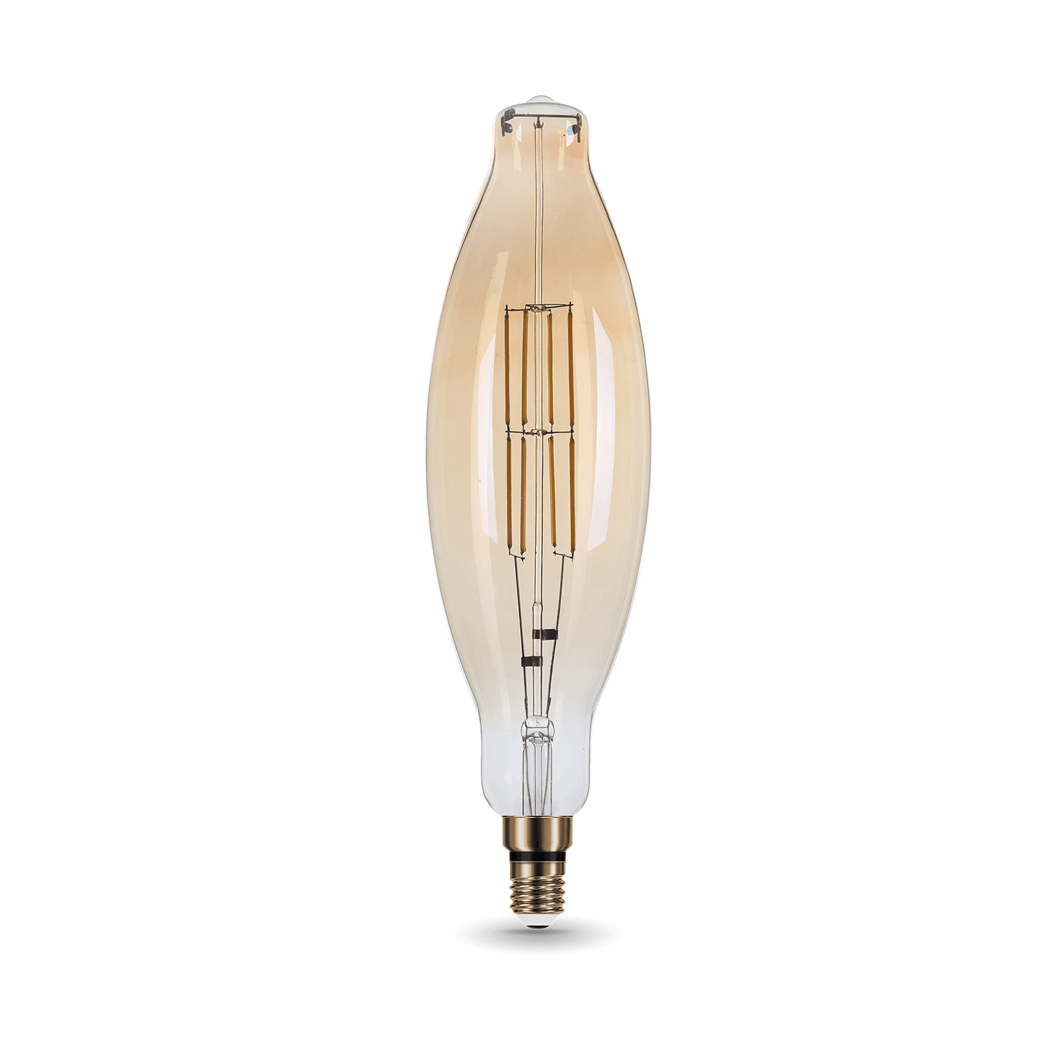 Gauss Лампа Filament BT120 6W 780lm 2400К Е27 golden straight LED 155802008 — миниатюра 5
