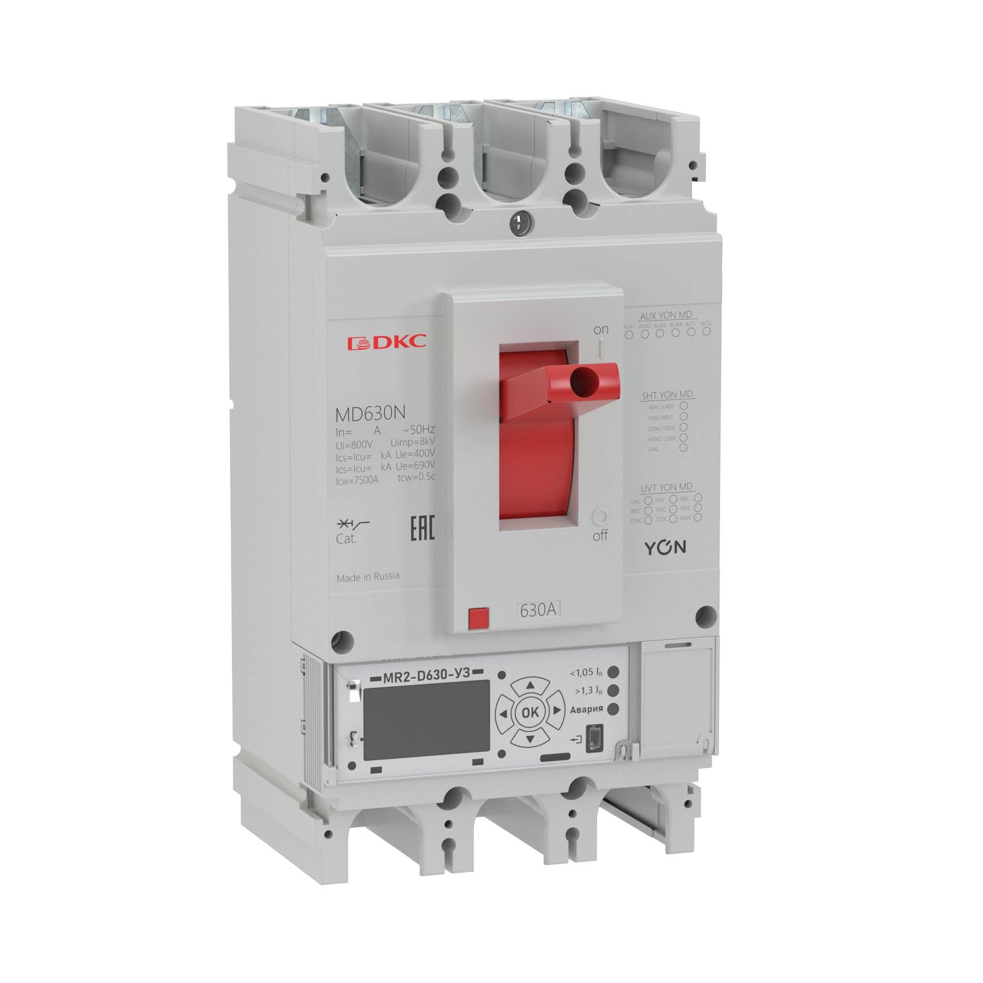DKC YON pro Автоматический выключатель MD400N-MR1 3P 400А 40kA Ir 0.4…1xIn Isd 1.5…10xIn