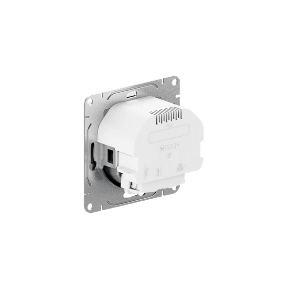 EKF Механизм розетки с USB-A+С - 2шт, 16А, с заземлением, со шторками, алюминий Эпика — миниатюра 4