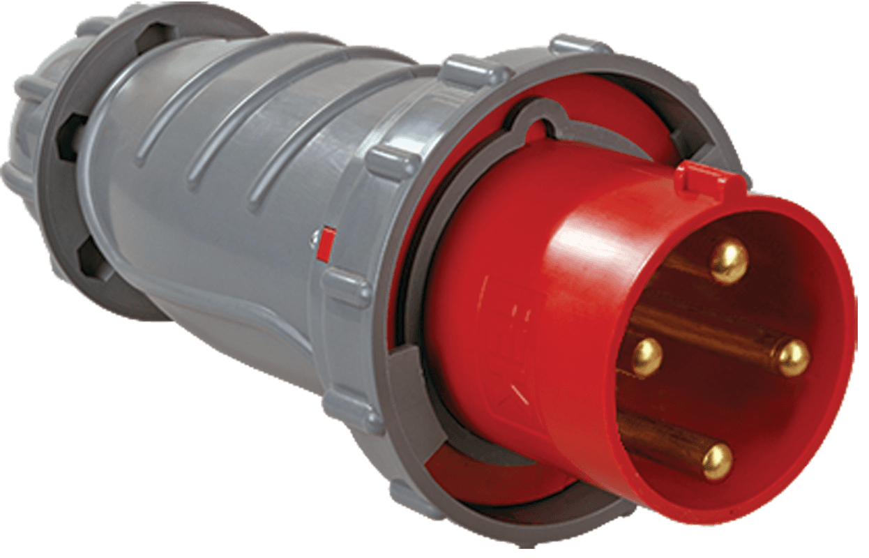 IEK Вилка переносная ССИ-034 63А-6ч/380-415В 3Р+РЕ IP67 MAGNUM — миниатюра 2