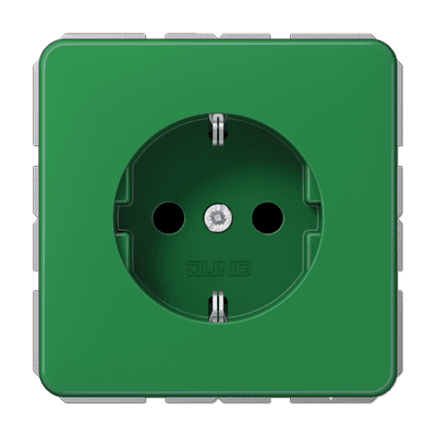 JUNG SCHUKO®-розетка 16 A / 250 B ~, зелёная CD1521BFGN