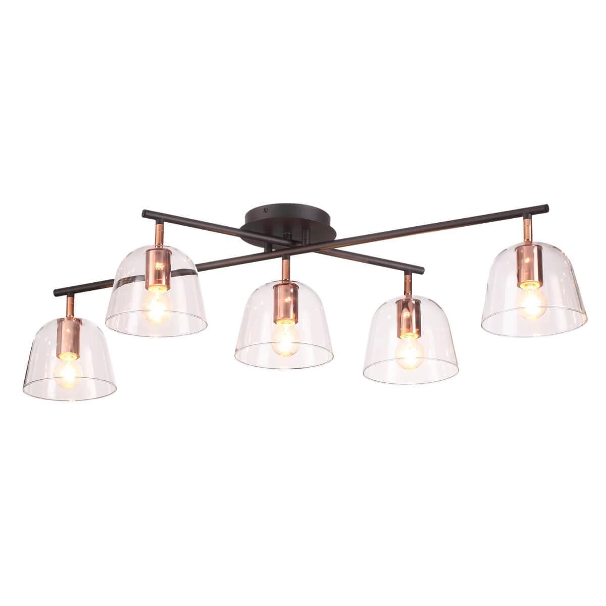 Lumion 4455/5C LN20 060 черный, медный Люстра потолочная E14 5*60W 220V DEMI — миниатюра 1