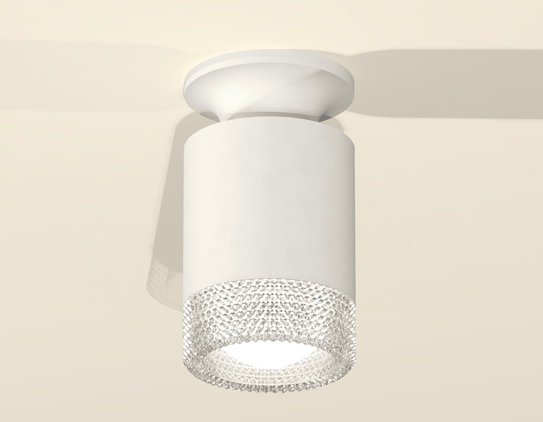 Ambrella Комплект накладного светильника XS6301102 SWH/CL белый песок/прозрачный MR16 GU5.3 (N6901, C6301, N6150) — миниатюра 3
