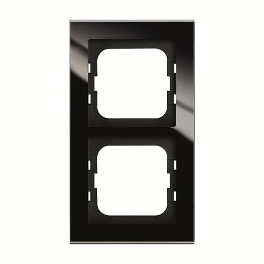 ABB Axcent Стекло Черный  Рамка 2-постовая 2CKA001754A4801