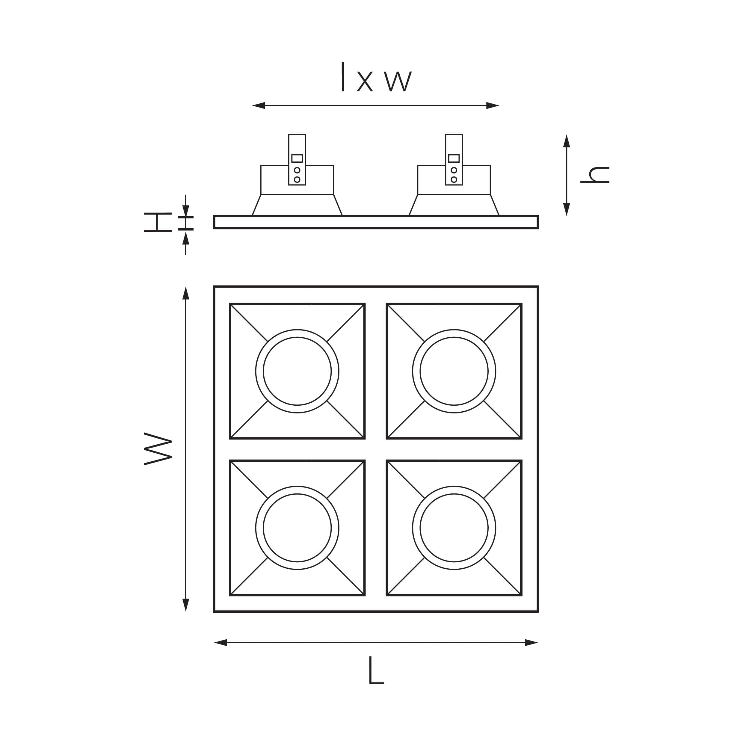 Lightstar Комплект из светильников и рамки DOMINO Domino Lightstar D54707060606 — миниатюра 2