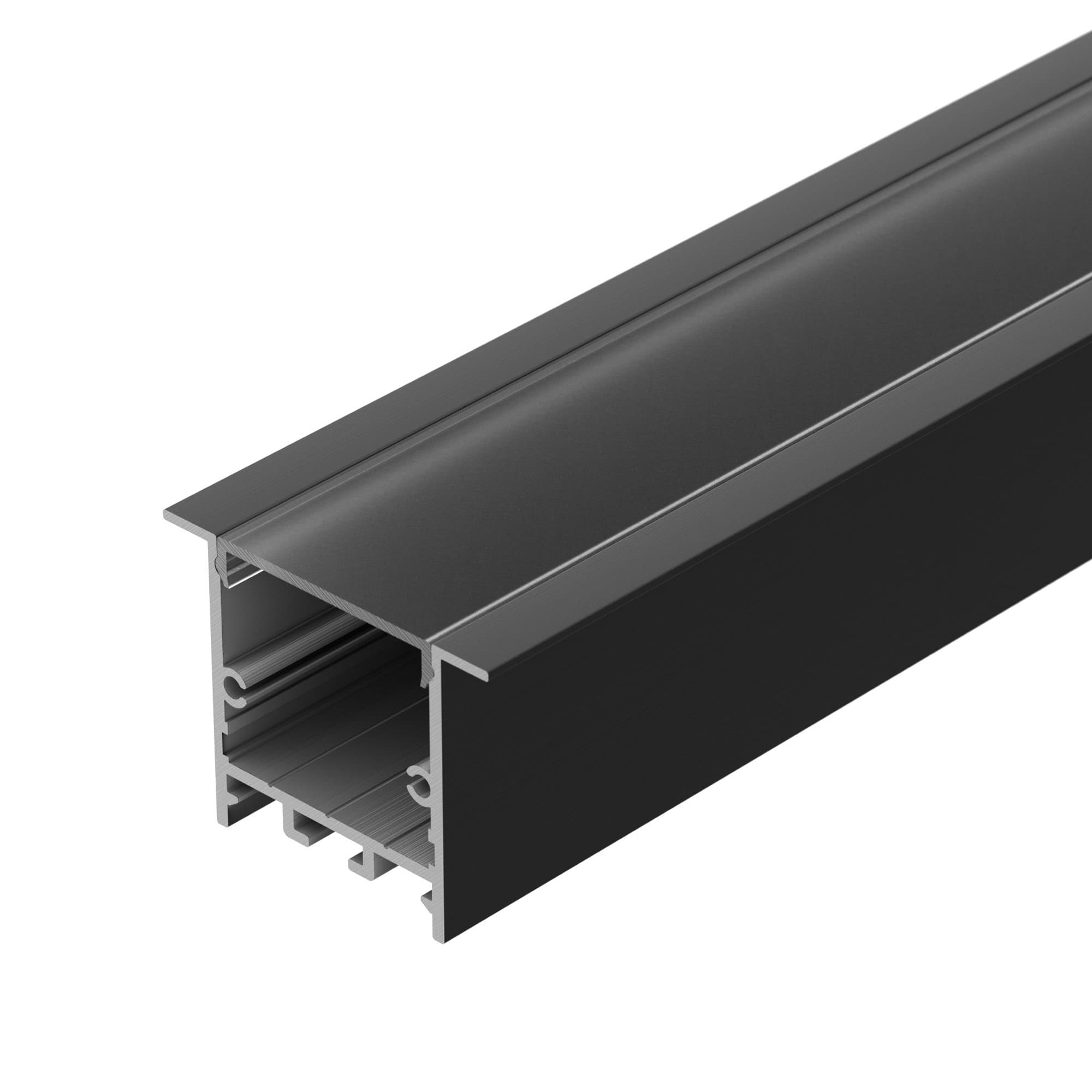 Arlight Профиль SL-LINIA49S-F-2000 ANOD BLACK (Алюминий) 039389 — миниатюра 4